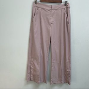 Zuda wide leg pants pleated high rise pink women’s size small